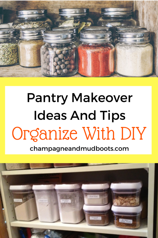 Kitchen pantry makeover ideas and storage solutions including DIY tips and projects that allow even small spaces to look beautiful and organized.
